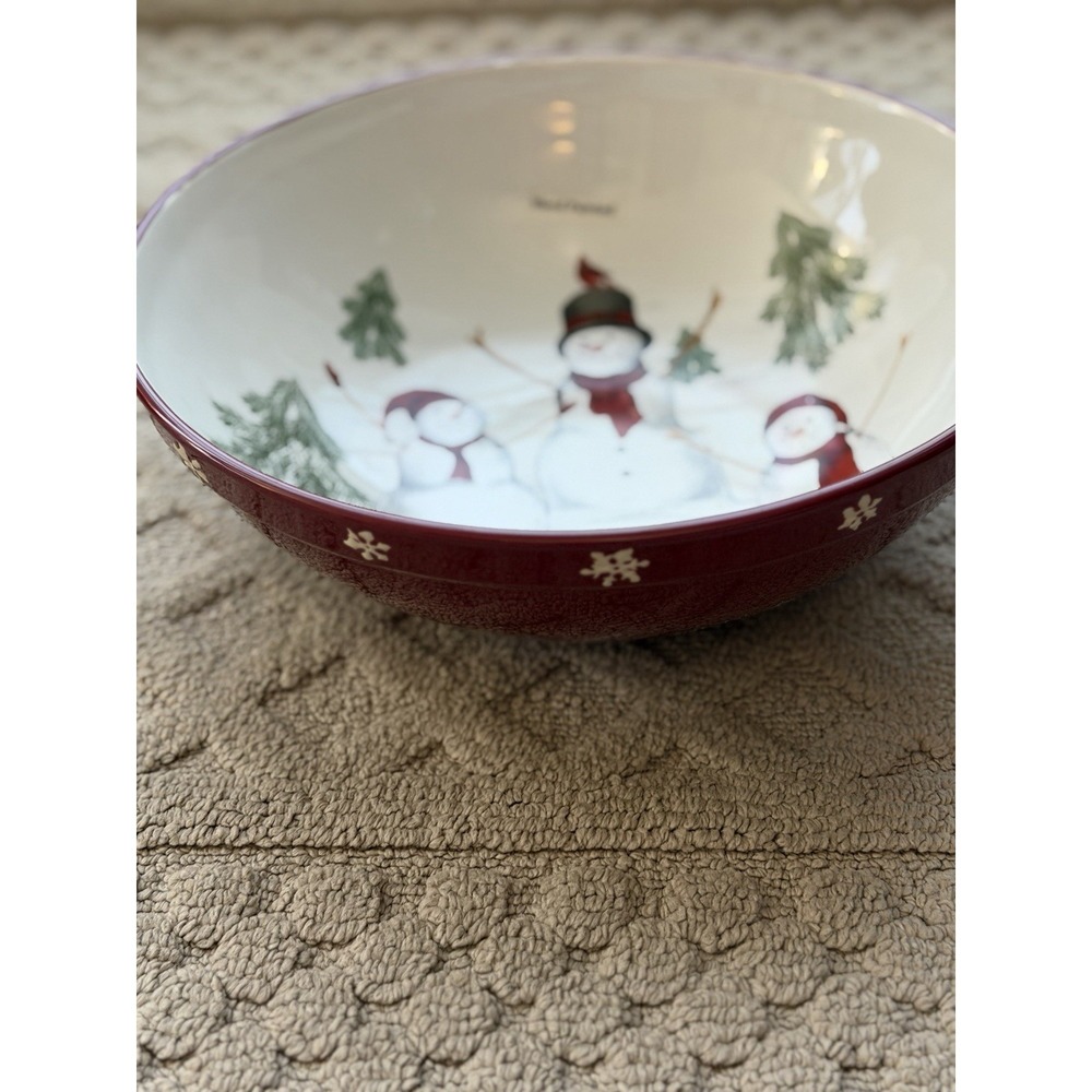 NEW! Yuletide Large Serving Bowl by St Nicholas Square Yuletide